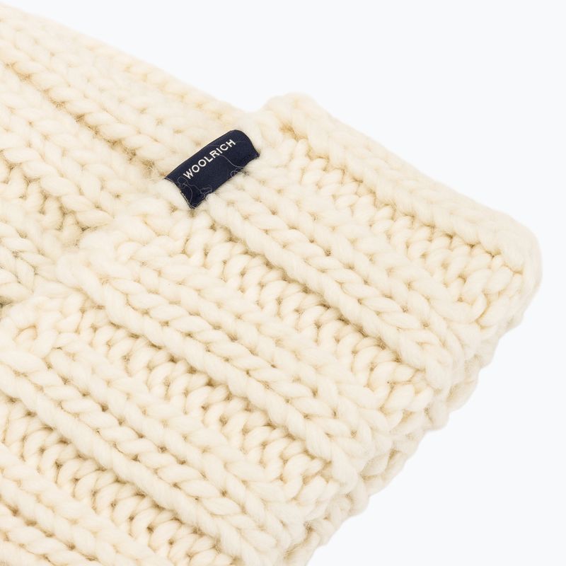 Дамска зимна шапка Woolrich Chunky Beanie 2026 milky cream 3