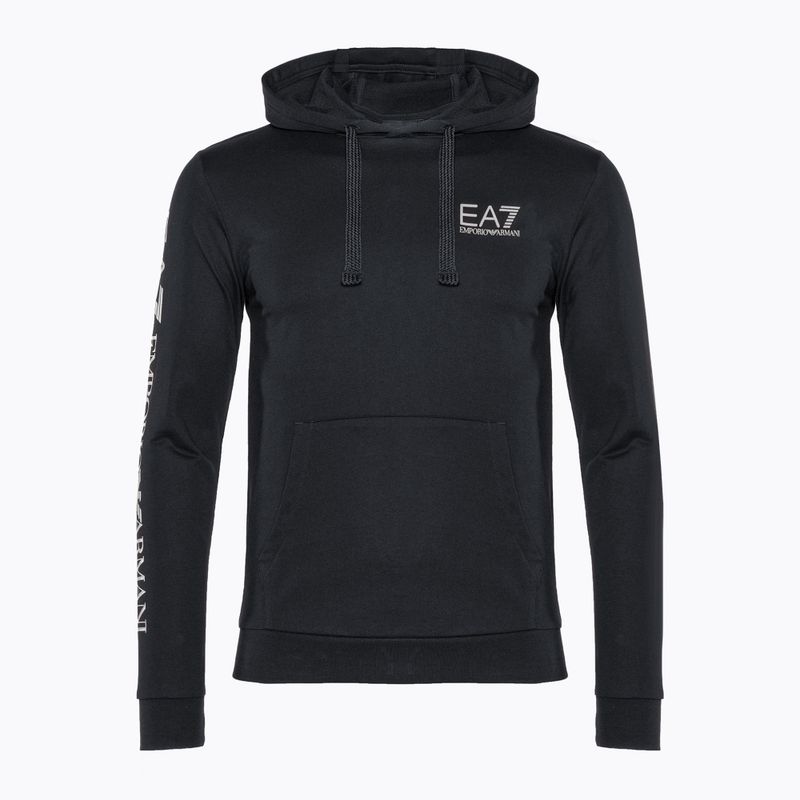Мъжки суитшърт EA7 Emporio Armani Train Logo Series Hoodie Extended Logo Coft night blue/white logo 5