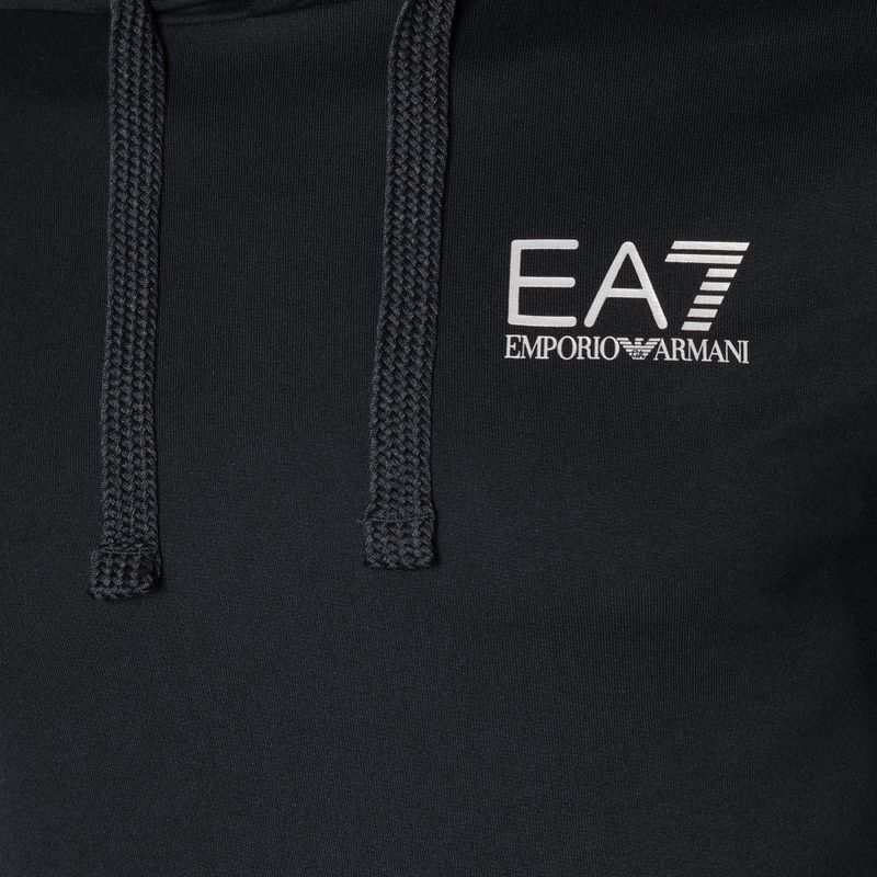 Мъжки суитшърт EA7 Emporio Armani Train Logo Series Hoodie Extended Logo Coft night blue/white logo 7