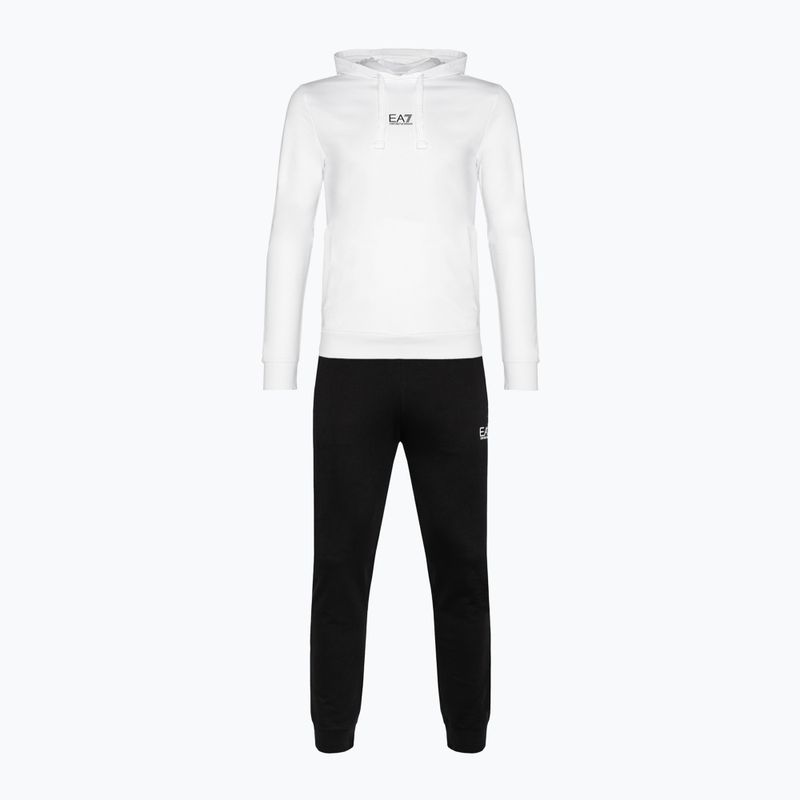 Мъжки анцуг EA7 Emporio Armani Train Core ID Hoodie Coft white/black