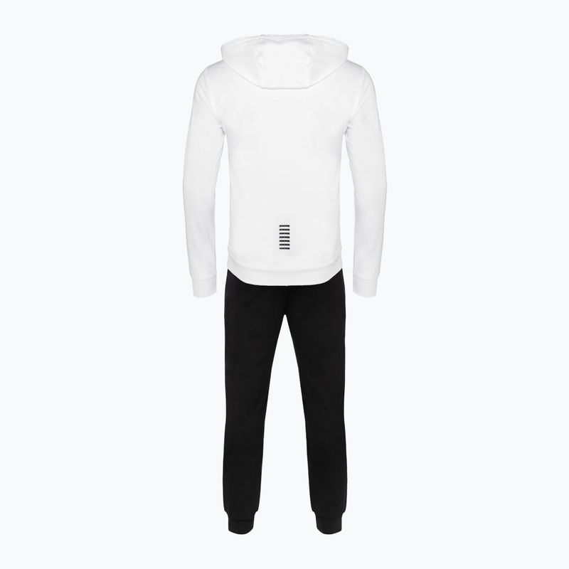 Мъжки анцуг EA7 Emporio Armani Train Core ID Hoodie Coft white/black 2