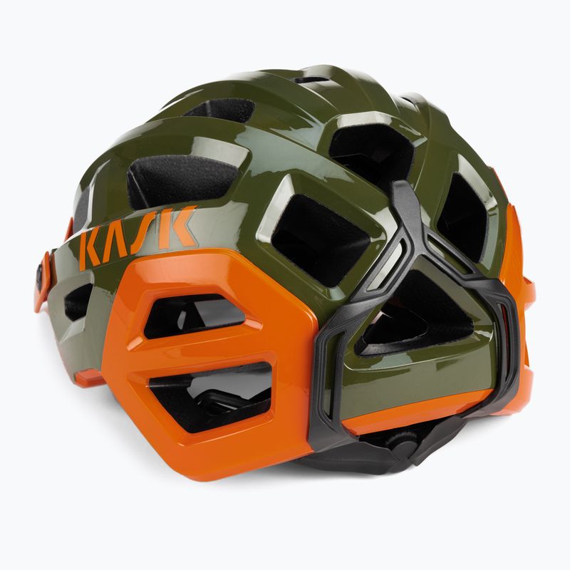 Велосипедна каска KASK Rex зелено-оранжева CHE00038.266 4