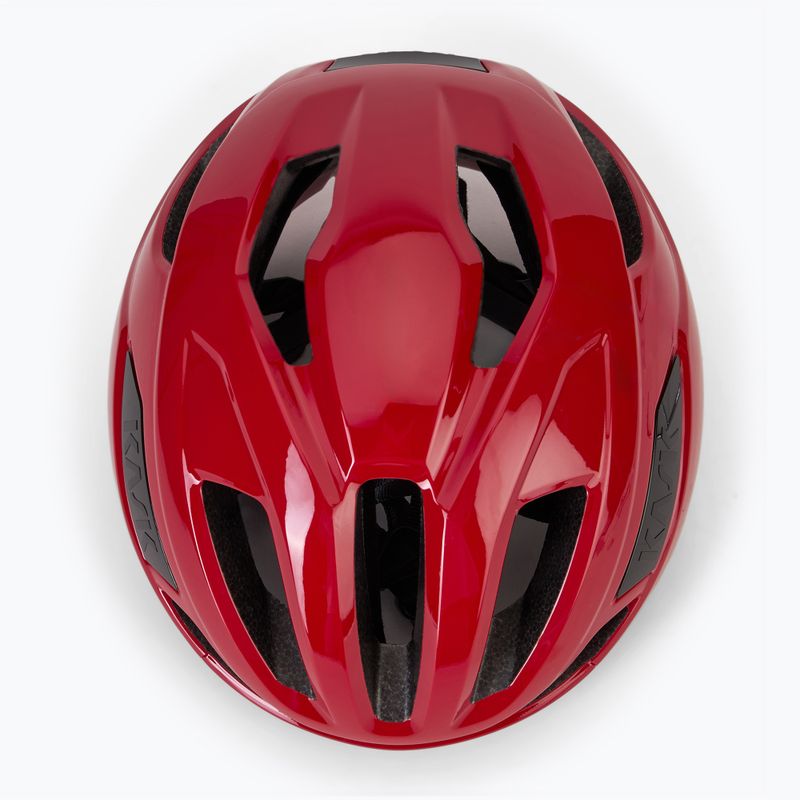 Червена велосипедна каска KASK Sintesi 6