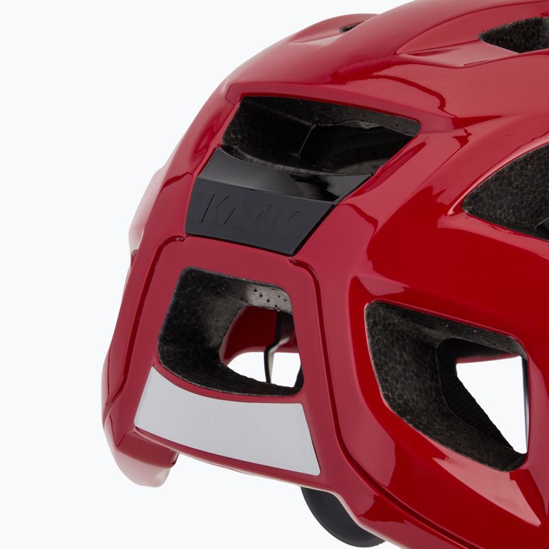 Червена велосипедна каска KASK Sintesi 8