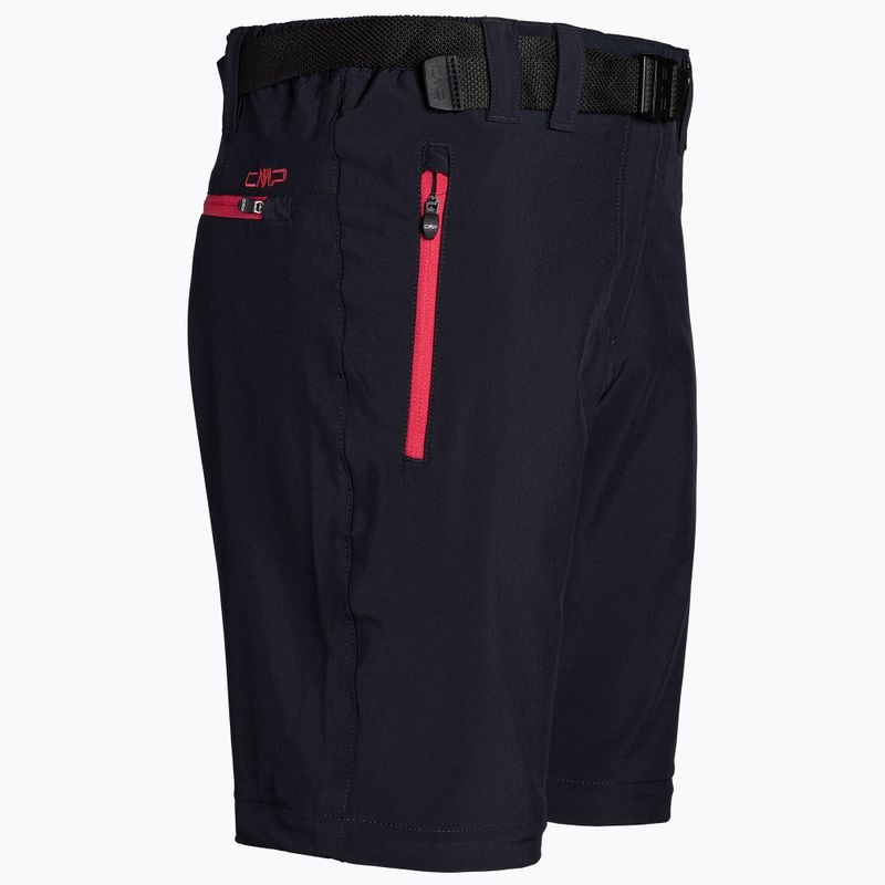 Дамски панталони за трекинг CMP Zip Off black/pink 3T51446/05UG 3