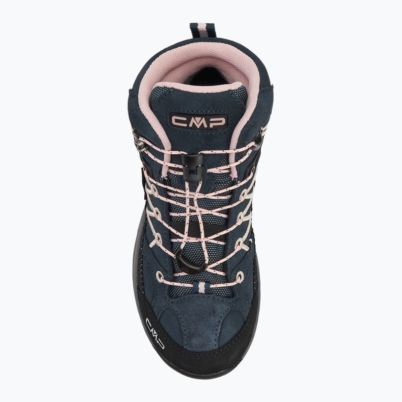 Детски ботуши за трекинг CMP Rigel Mid Wp asphalt/rose 5