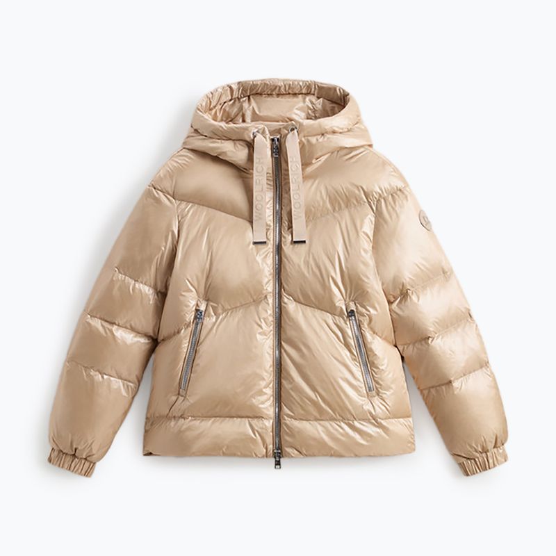 Woolrich дамско яке Aliquippa Short Puffer oxford tan 4