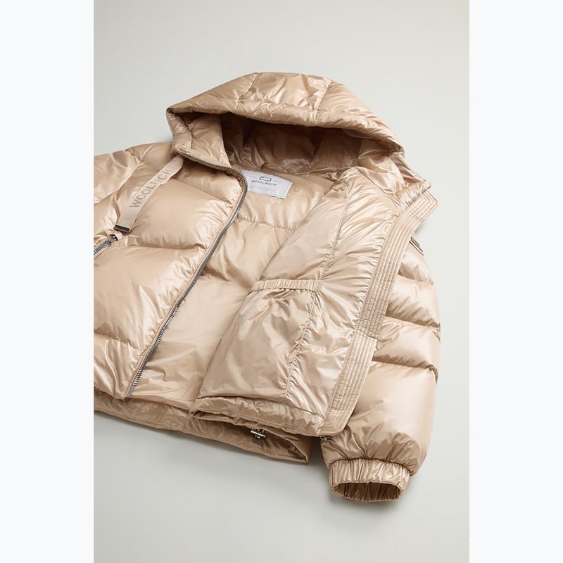 Woolrich дамско яке Aliquippa Short Puffer oxford tan 5