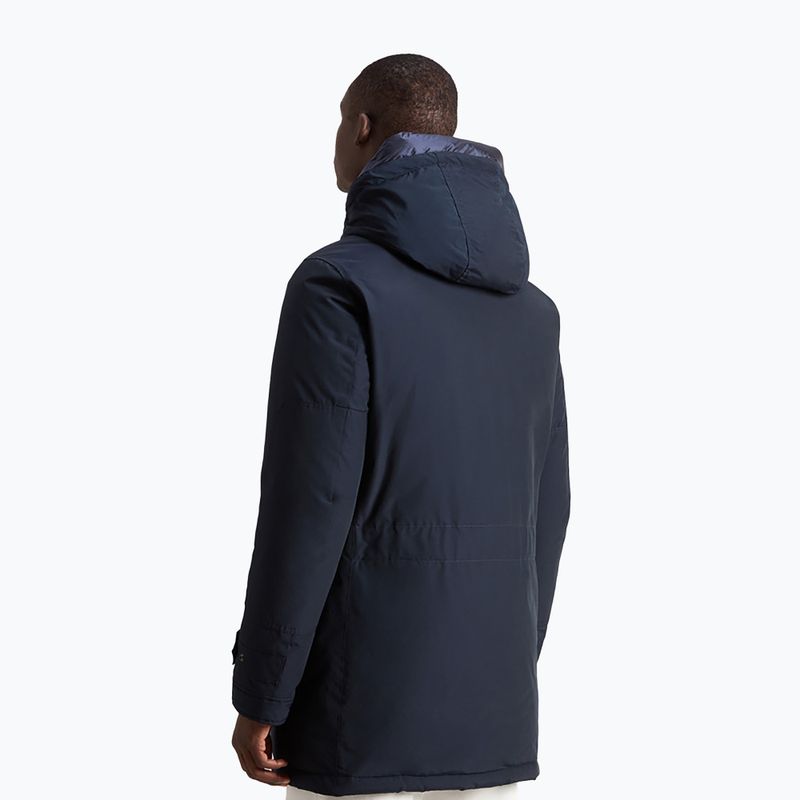 Мъжка парка Woolrich Polar с висока яка melton blue 3