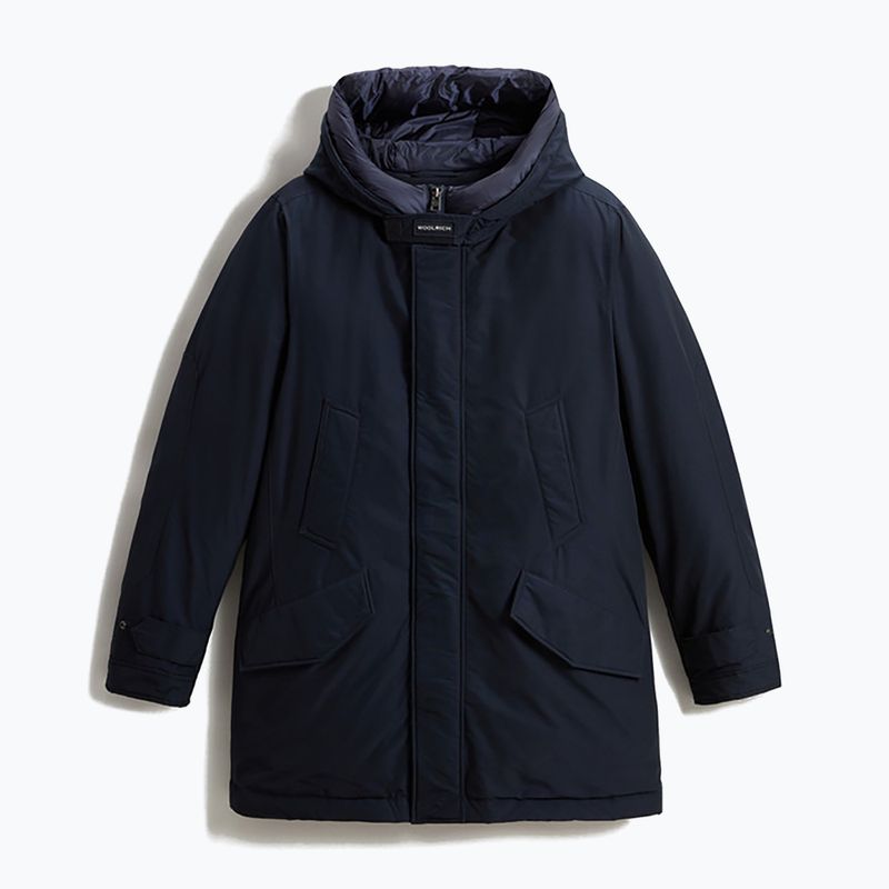 Мъжка парка Woolrich Polar с висока яка melton blue 4