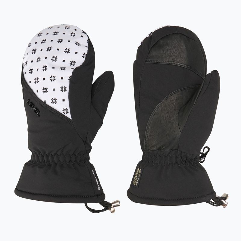 Дамски скиорски ръкавици Level Mummies Mitt black/white