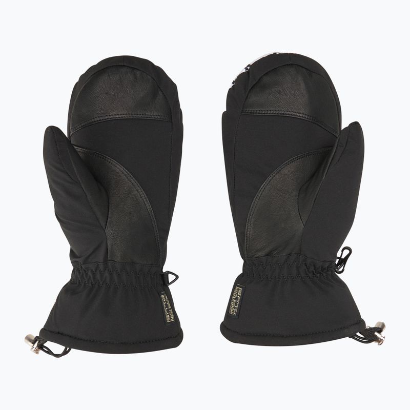 Дамски скиорски ръкавици Level Mummies Mitt black/white 3