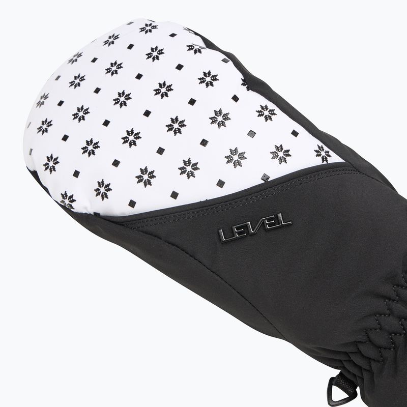 Дамски скиорски ръкавици Level Mummies Mitt black/white 4