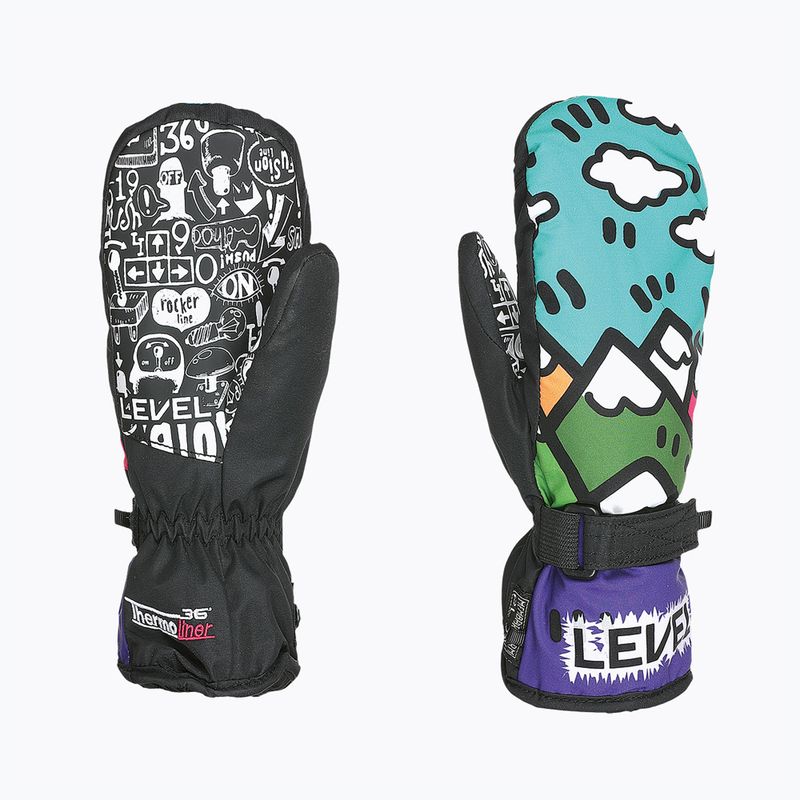 Level Junior Mitt детски ски ръкавици лилави 4152JM 8