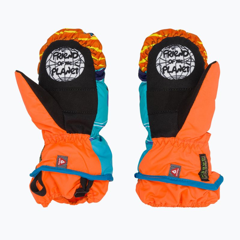 Детски скиорски ръкавици Level Animal orange 3