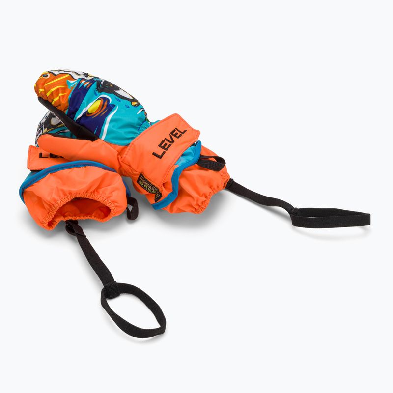 Детски скиорски ръкавици Level Animal orange 6