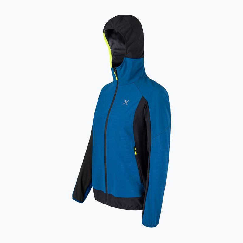 Дамско яке Montura Premium Wind Hoody deep blue/giallo fluo 3