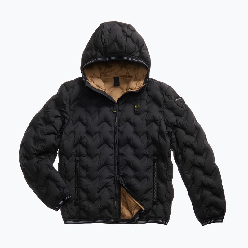 Мъжко яке Blauer USA Piery black with tobacco inside 7