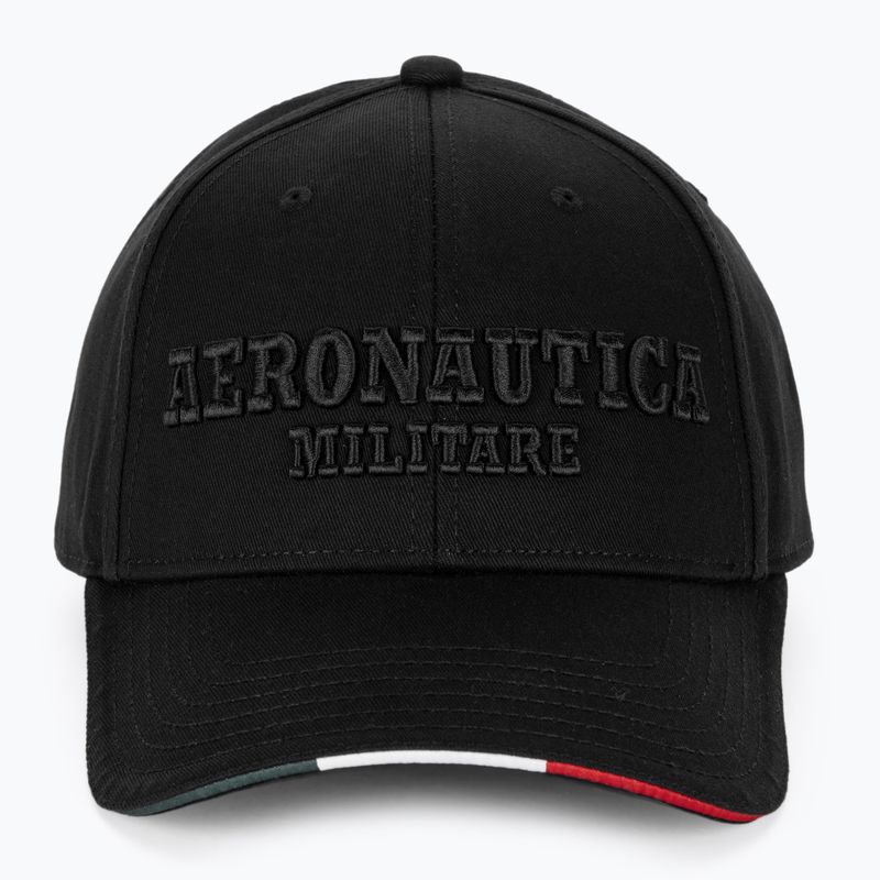 Мъжка баскетболна шапка Aeronautica Militare Basic With Metal Eagle jet black 2