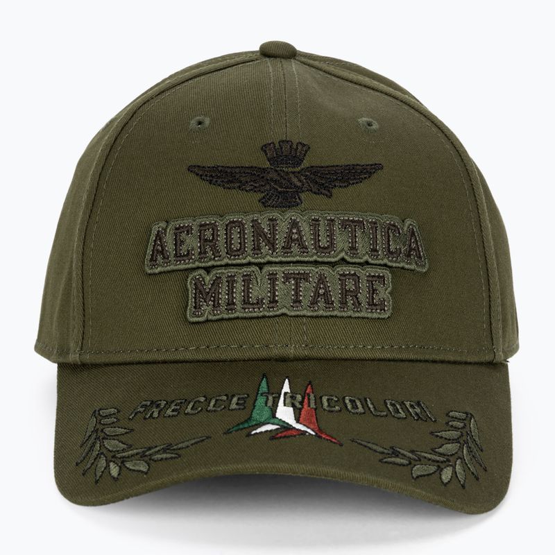 Мъжка бейзболна шапка Aeronautica Militare Embossed embroidery military green 2