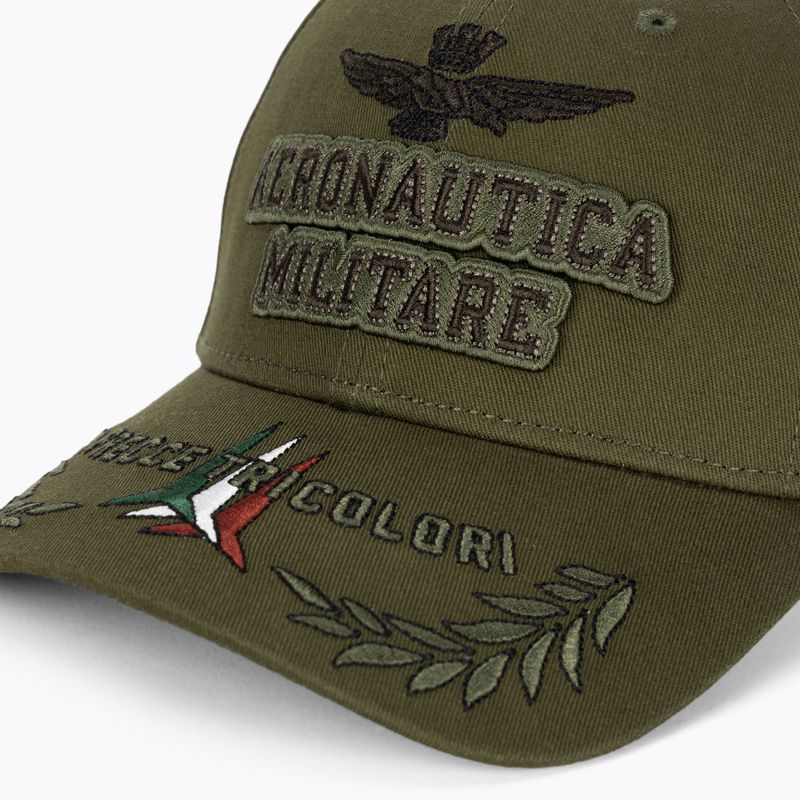 Мъжка бейзболна шапка Aeronautica Militare Embossed embroidery military green 3