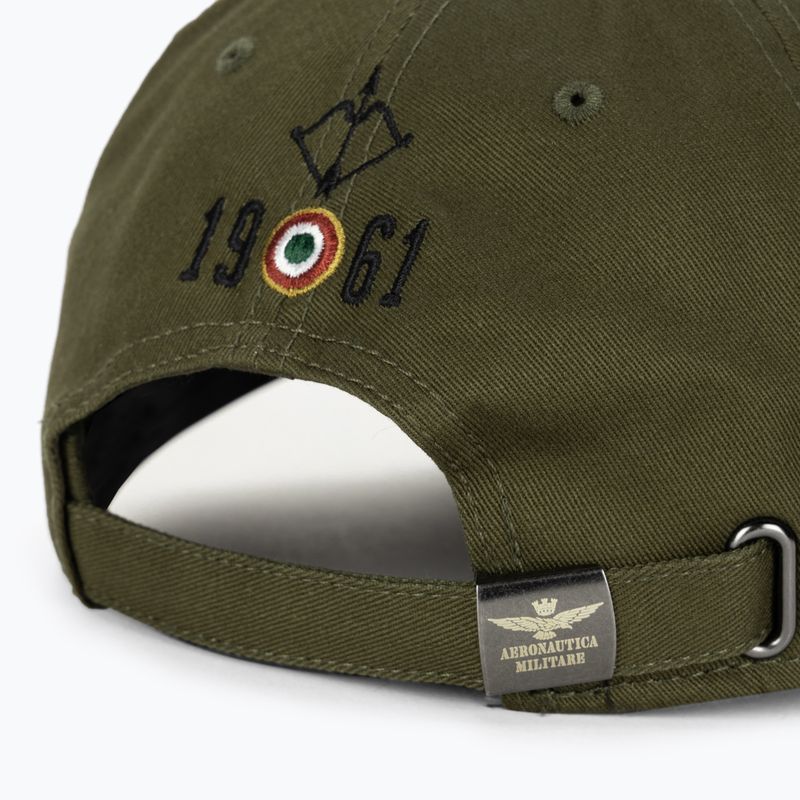 Мъжка бейзболна шапка Aeronautica Militare Embossed embroidery military green 4