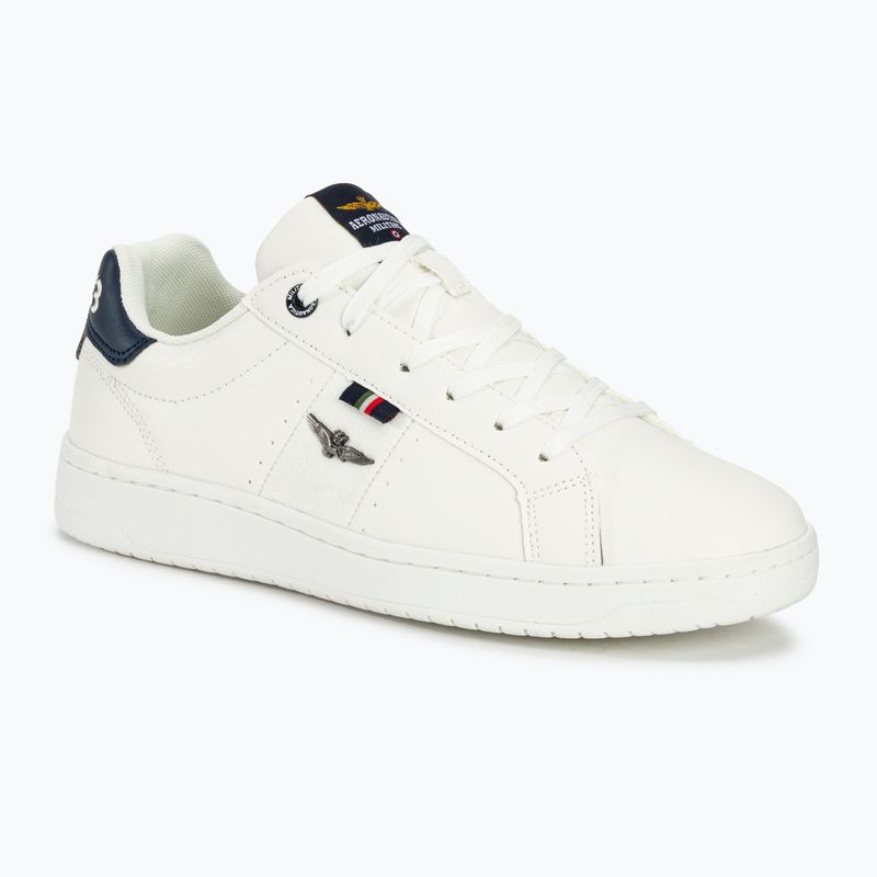 Мъжки обувки Aeronautica Militare Eco Leather With Eagle off white