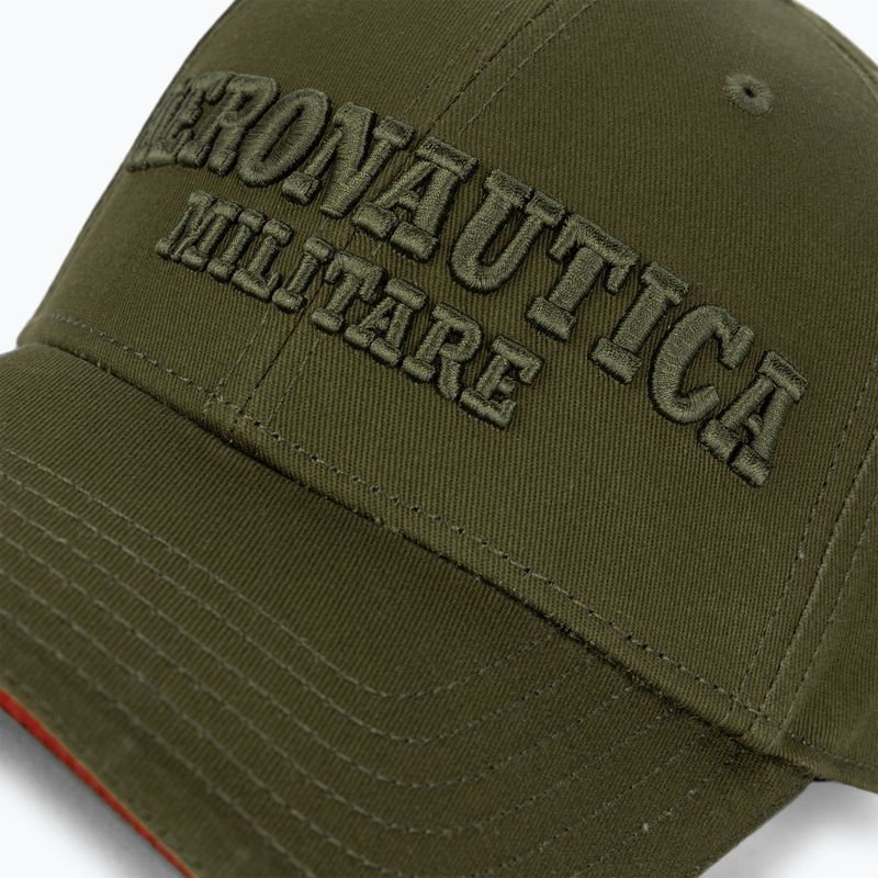 Мъжка бейзболна шапка Aeronautica Militare Basic With Metal Eagle military green 3