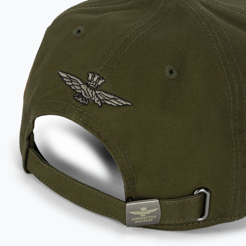 Мъжка бейзболна шапка Aeronautica Militare Basic With Metal Eagle military green 5