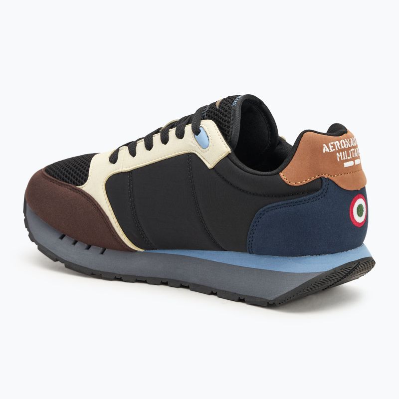 Buty męskie Aeronautica Militare SC292CT3331 blue/light brown/black 3