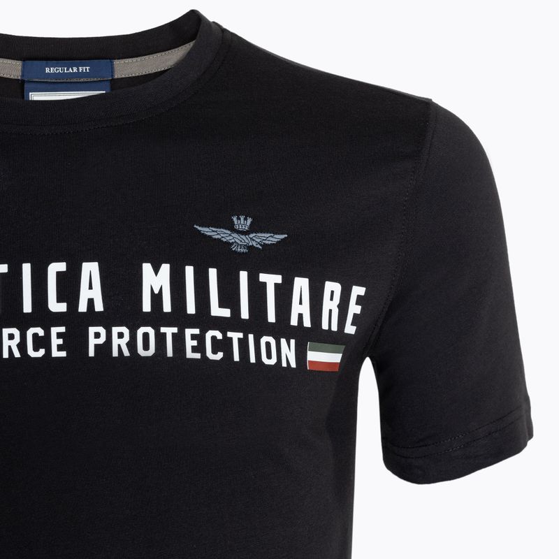 Мъжка тениска Aeronautica Militare Heritage jet black 3