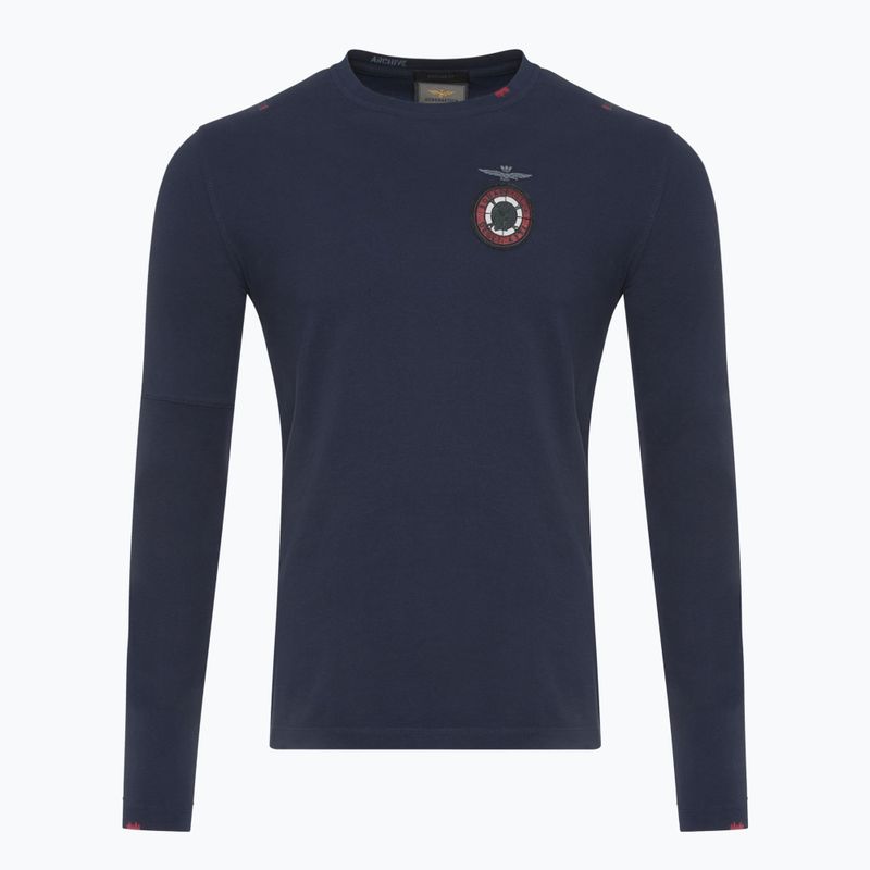 Мъжка блуза с дълъг ръкав Aeronautica Militare Flying Team dark blue