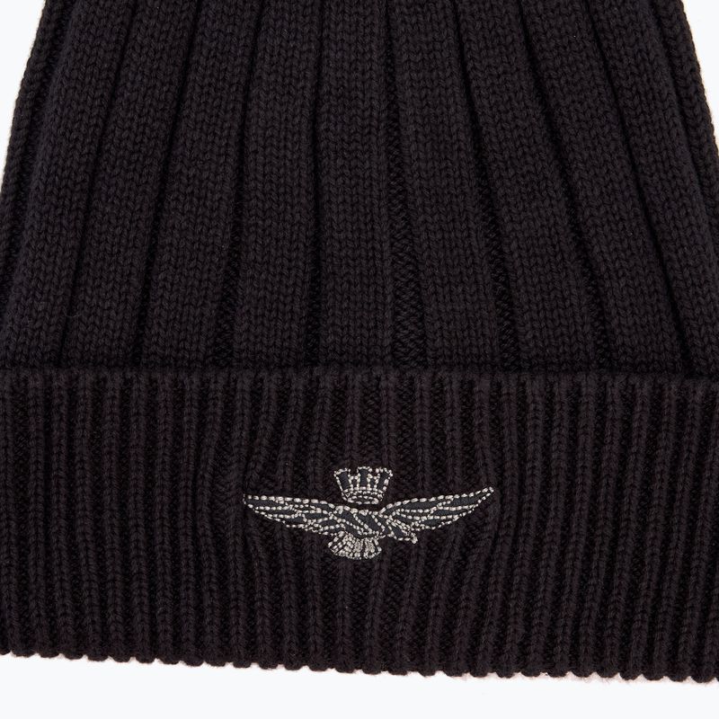 Зимна шапка Aeronautica Militare Cotton Eagle Embroidery jet black 3