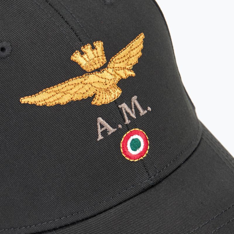 Мъжки Aeronautica Militare памук с лого jet black бейзболна шапка 3