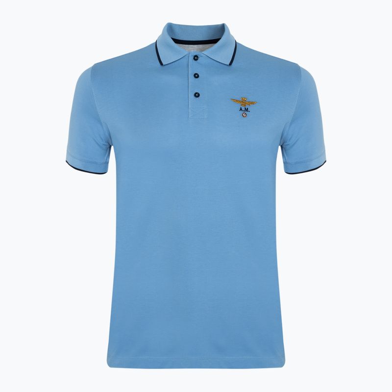 Мъжка поло тениска Aeronautica Militare Essential light blue