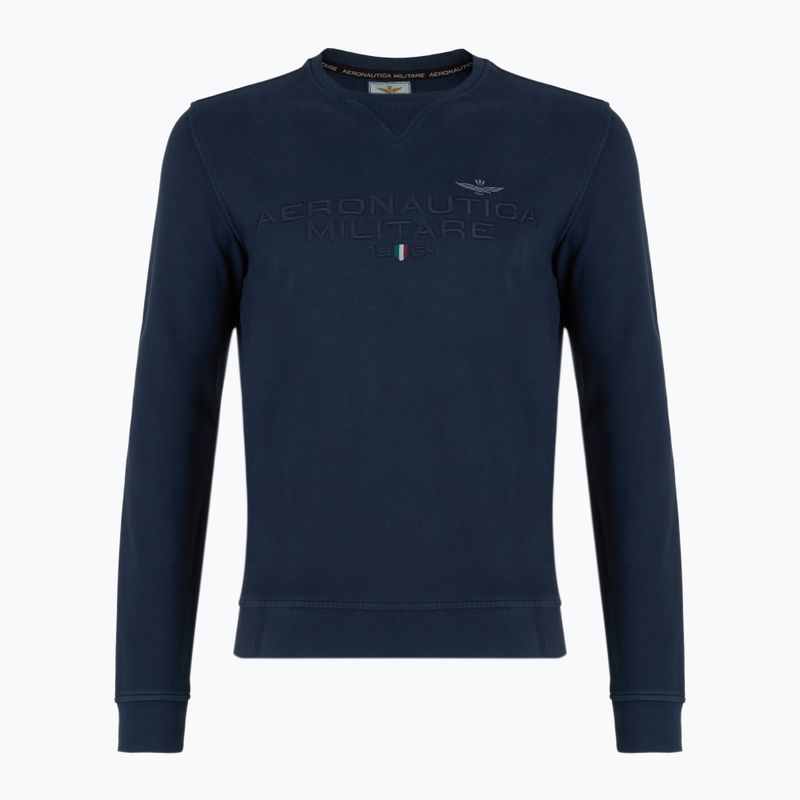 Мъжки суитшърт Aeronautica Militare 251FE1985F539 blu navy washed