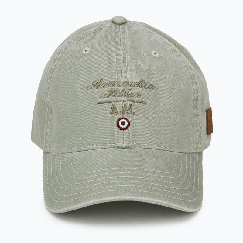Мъжка бейзболна шапка Aeronautica Militare 251HA1204CT2476 stone beige washed 2