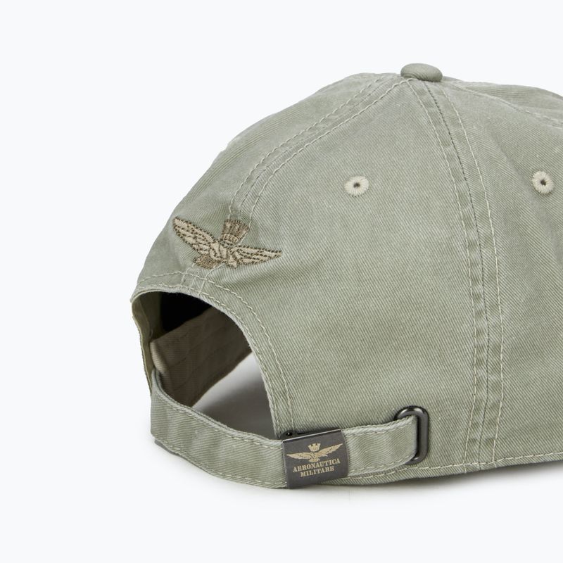 Мъжка бейзболна шапка Aeronautica Militare 251HA1204CT2476 stone beige washed 4