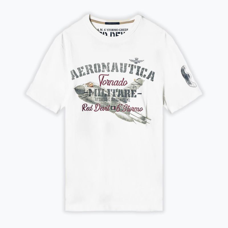 Мъжка тениска Aeronautica Militare Tornado milk white