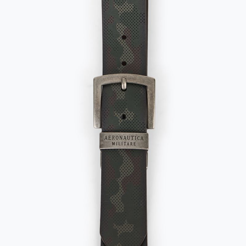 Мъжки колан за панталони Aeronautica Militare 251CP264PL276 camou military olive / testa di moro 2