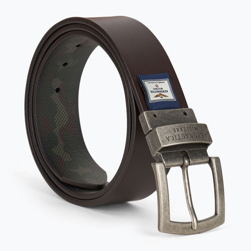 Мъжки колан за панталони Aeronautica Militare 251CP264PL276 camou military olive / testa di moro 3