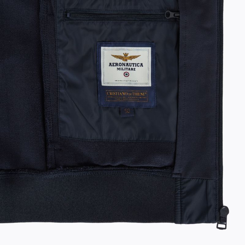 Мъжки суитшърт Aeronautica Militare 251AF500F459 Cappucio blu navy 5