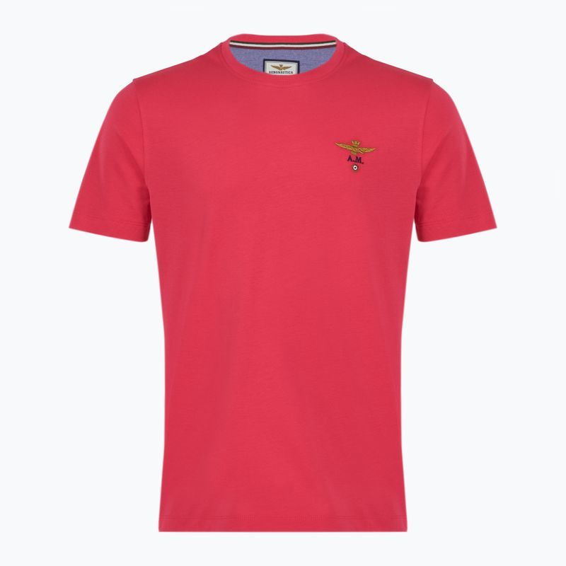 Мъжка тениска Aeronautica Militare Essential магента