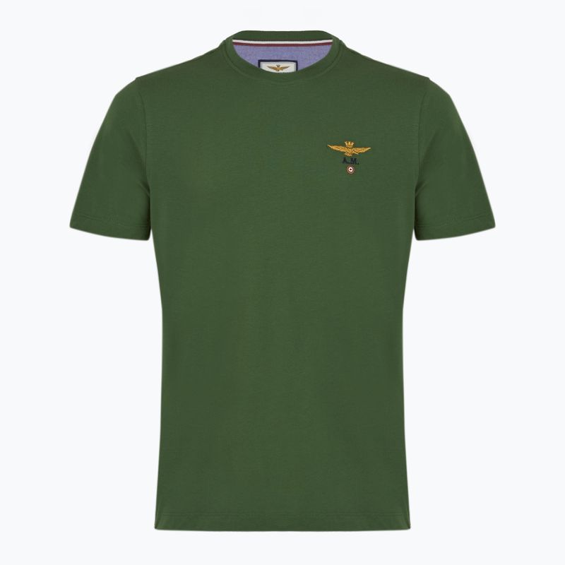 Мъжка тениска Aeronautica Militare Essential тъмнозелен