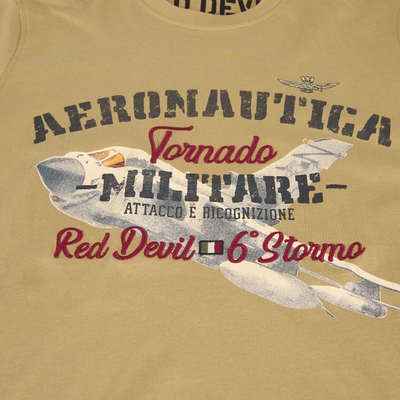 Мъжки тениски Aeronautica Militare Tornado T-shirt antelope beige 4