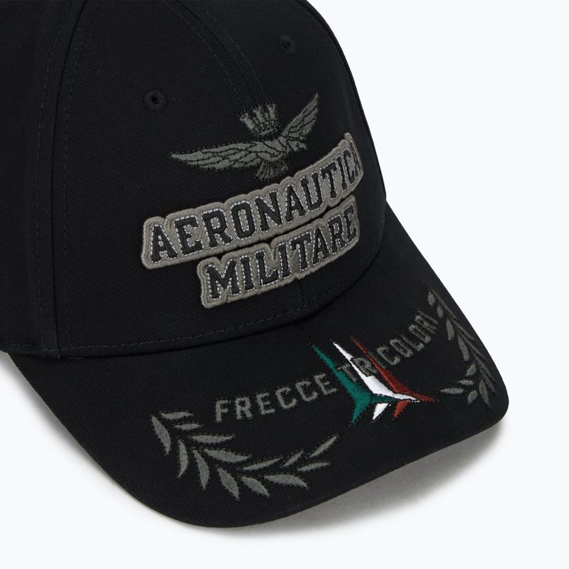 Мъжка бейзболна шапка Aeronautica Militare 251HA1104CT2261 jet black 3