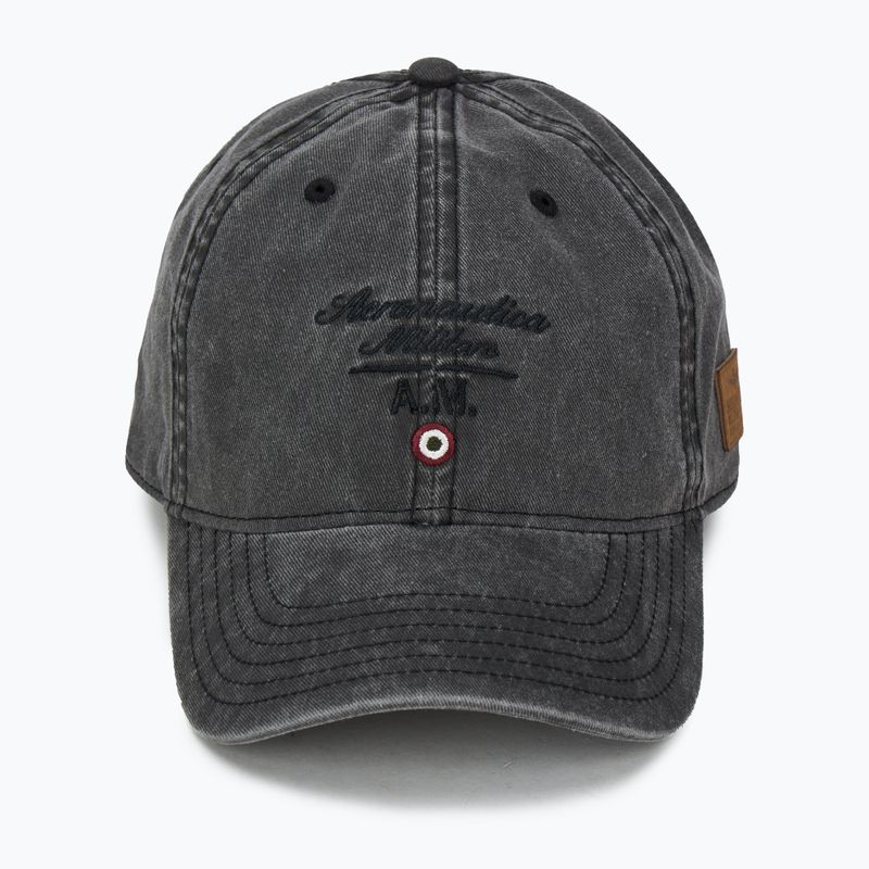 Мъжка бейзболна шапка Aeronautica Militare 251HA1204CT2476 black washed 2