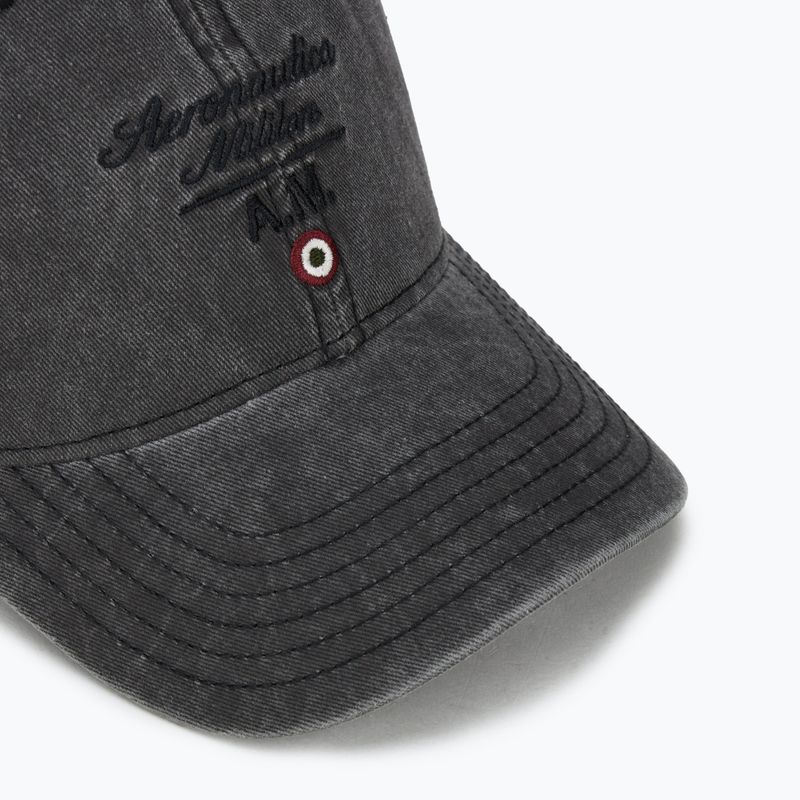 Мъжка бейзболна шапка Aeronautica Militare 251HA1204CT2476 black washed 3
