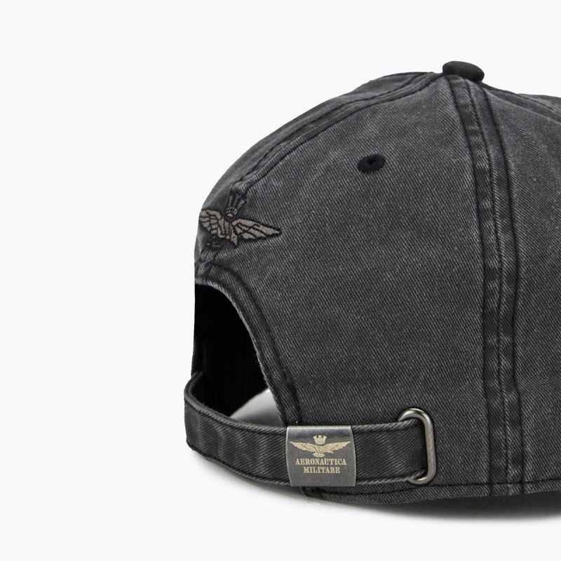 Мъжка бейзболна шапка Aeronautica Militare 251HA1204CT2476 black washed 4