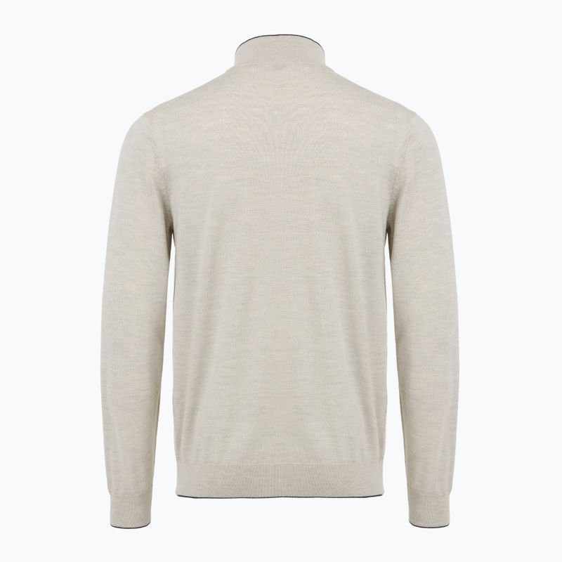 Мъжки пуловер Aeronautica Militare 1/2 Zip stone melange 2